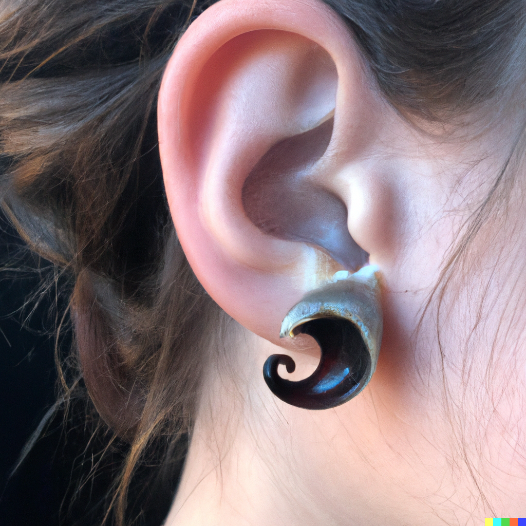 DALL·E 2022-10-08 15.59.03 - stretched out earhole Conch jewelry.png